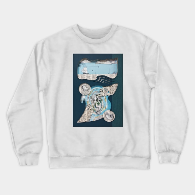 Enchanted sea Crewneck Sweatshirt by Valerie Savarie